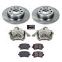 PowerStop KCOE5666 OE Stock Replacement Low-Dust Ceramic Brake Pad, Rotor and Caliper Kit