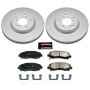 PowerStop CRK5939 Genuine Geomet Coated Rotor and Low-Dust Ceramic Brake Pad Kit