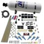 Nitrous Express 90506-15 8 CYL SHARK DIRECT PORT, 4 SOLENOIDS, WITH 15LB BOTTLE (200-600HP JETTING)