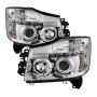 SPYDER 5011589 Projector Headlights - LED Halo - Chrome