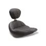 Mustang Motorcycle 79494 Mustang 18-21 Harley Street Bob Standard Touring Solo Seat w/Driver Backrest - Black