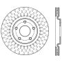 Stoptech 128.67074L 12-20 Dodge Grand Caravan Sport Drilled Left Front Rotor
