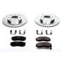 PowerStop K1090 Z23 Daily Driver Carbon-Fiber Ceramic Brake Pad and Drilled & Slotted Rotor Kit
