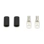 QUICKCAR RACING PRODUCTS QRP57-570 Power Ring 8 AWG 1/4in Hole Pair w/Heat Shrink