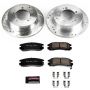 PowerStop K1203 Z23 Daily Driver Carbon-Fiber Ceramic Brake Pad and Drilled & Slotted Rotor Kit