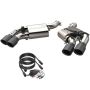 QTP 400117B 2016-2024 Chevrolet Camaro SS   Screamer Axle Back Quad Tip Bumper Black Tips
