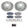 PowerStop SC656 Semi-Coated Rotor and Low-Dust Ceramic Brake Pad Kit