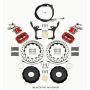 Wilwood 140-15034-DR Dynapro Radial4 / MC4 Rear Kit 12.88 Drilled Red 2006-15 Miata w/Lines & Cables