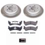 PowerStop SC5592 Semi-Coated Rotor and Low-Dust Ceramic Brake Pad Kit