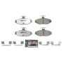PowerStop Z26-347 PowerStop - Z26 Performance Carbon-Fiber Ceramic Brake Pads with Hardware Kit