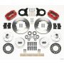 Wilwood 140-13343-R Dynapro Dust-Boot Front Kit 11.00in Red 1965-1969 Mustang Disc & Drum Spindle