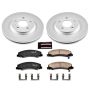 PowerStop CRK1437 Genuine Geomet Coated Rotor and Low-Dust Ceramic Brake Pad Kit