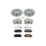 PowerStop KCOE1602A OE Stock Replacement Low-Dust Ceramic Brake Pad, Rotor and Caliper Kit