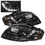 SPYDER 5008572 Projector Headlights - DRL - Black