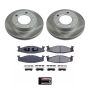 PowerStop SC5067 Semi-Coated Rotor and Low-Dust Ceramic Brake Pad Kit