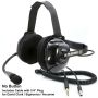 Rugged Radios FHS-42-O/OFF FHS Behind-The-Head Fire Safety Industrial Headset With Mic On/Off Button / No Cable