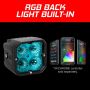 XKGLOW XK065001-D XK Glow XKchrome 20w LED Cube Light w/ RGB Accent Light - Driving Beam