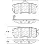 Stoptech 305.12750 Street Select Brake Pads w/Hardware - Rear