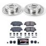 PowerStop K6502 Z23 Daily Driver Carbon-Fiber Ceramic Brake Pad and Drilled & Slotted Rotor Kit