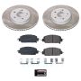PowerStop SC7872 Semi-Coated Rotor and Low-Dust Ceramic Brake Pad Kit