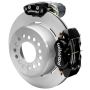Wilwood 140-16130 Forged Dynalite Rear Electronic Parking Brake Kit - Black Powder Coat Caliper - Plain Rotor