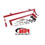 BMR Suspension XSB011R BMR 05-14 S197 Mustang Rear Bolt-On Hollow 35mm Xtreme Anti-Roll Bar Kit (Delrin) - Red