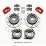 Wilwood 140-9315-DR Forged Dynalite P/S Park Brake Kit Drilled Red 12 Bolt 2.75in offset Staggered Shock
