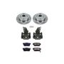 PowerStop KCOE701 OE Stock Replacement Low-Dust Ceramic Brake Pad, Rotor and Caliper Kit