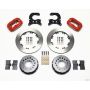 Wilwood 140-2111-R Forged Dynalite P/S Rear Kit Red 58-64 Olds/Pontiac Ends