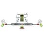 Skyjacker 9203 DUAL STAB KT SILVER W/BK