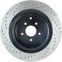 Stoptech 127.42105L 09 Infiniti FX50 SportStop Slotted & Drilled Rear Left Rotor