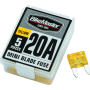 BikeMaster 152446 5Piece 20A Replacement Mini Blade Fuse