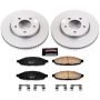 PowerStop CRK3009 Genuine Geomet Coated Rotor and Low-Dust Ceramic Brake Pad Kit