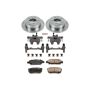 PowerStop KCOE3033 OE Stock Replacement Low-Dust Ceramic Brake Pad, Rotor and Caliper Kit