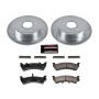 PowerStop K1770 Z23 Daily Driver Carbon-Fiber Ceramic Brake Pad and Drilled & Slotted Rotor Kit