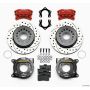 Wilwood 140-7144-DR Forged Dynalite P/S P-BKit Drilled-Red Mopar/Dana 2.36in Off w/Snap Ring Brng