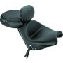 Mustang Motorcycle 79340 Mustang 02-08 Honda VTX1800 Retro, S ,T Wide Touring 2PC Seat w/Driver Backrest Studs - Black