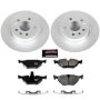 PowerStop CRK3080 Genuine Geomet Coated Rotor and Carbon-Fiber Ceramic Brake Pad Kit