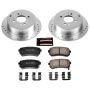 PowerStop K4653 Z23 Daily Driver Carbon-Fiber Ceramic Brake Pad and Drilled & Slotted Rotor Kit