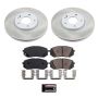 PowerStop SC8621 Semi-Coated Rotor and Low-Dust Ceramic Brake Pad Kit