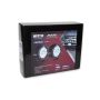 Westin Axis LED Auxiliary Light 4.75 inch Round Flood w/3W Osram (Set of 2) - Black