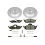 PowerStop ESK864 Genuine Geomet Coated Rotors, ECE-R90 Brake Pads + Hardware Kit