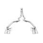 AWE Tuning 3020-42064 2018+ Ford Mustang GT (S550) Cat-back Exhaust - Track Edition (Quad Chrome Silver Tips)