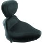 Mustang Motorcycle 79278 Mustang 84-06 Harley Standard Rear Tire Harley Sport Touring Solo Seat w/Driver Backrest - Black