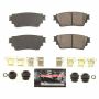 PowerStop Z23-2200 PowerStop - Z23 Daily Driver Carbon-Fiber Ceramic Brake Pads with Hardware Kit