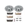 PowerStop KOE719 OE Stock Replacement Low-Dust Ceramic Brake Pad and Rotor Kit