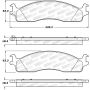 Stoptech 308.09650 Street Brake Pads