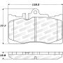 Stoptech 308.08700 Street Brake Pads