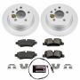 PowerStop CRK7750 Genuine Geomet Coated Rotor and Carbon-Fiber Ceramic Brake Pad Kit