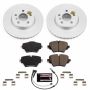 PowerStop CRK8323 Genuine Geomet Coated Rotor and Carbon-Fiber Ceramic Brake Pad Kit